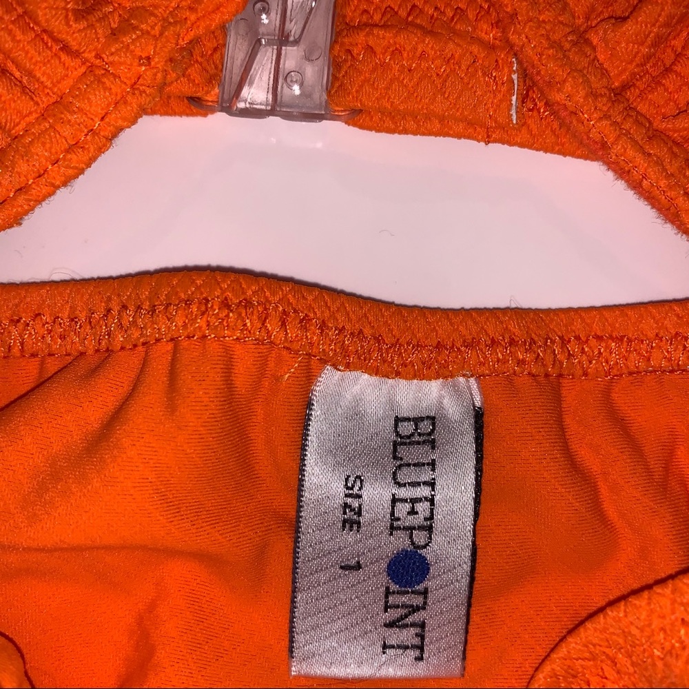 NWT 90s Vintage Orange Bow Underwire Bikini Set - Picture 8 of 9
